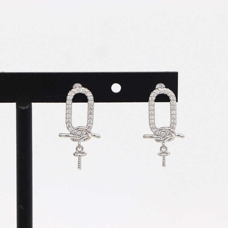 Crystal Teardrop Drop Earrings