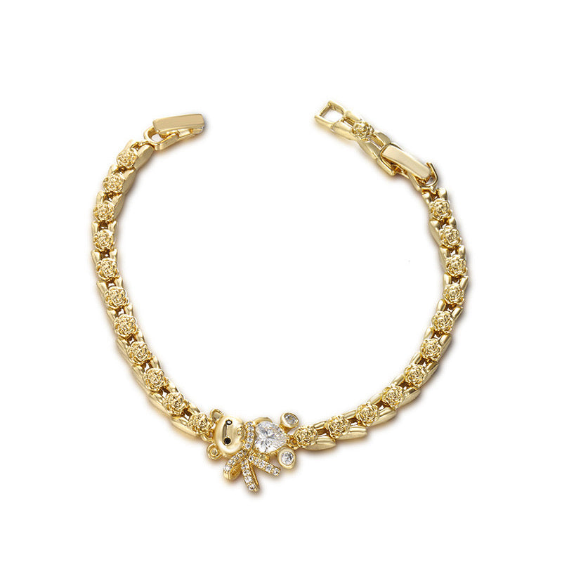 Gold Teddy Bear Jewelry Collection — 6 Styles. Kids collection