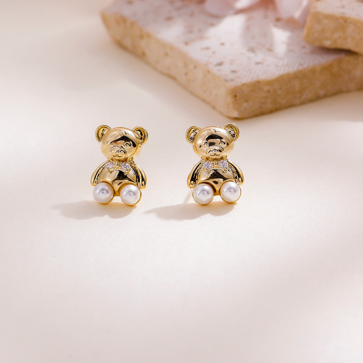 Gold Teddy Bear Jewelry Collection — 6 Styles. Kids collection