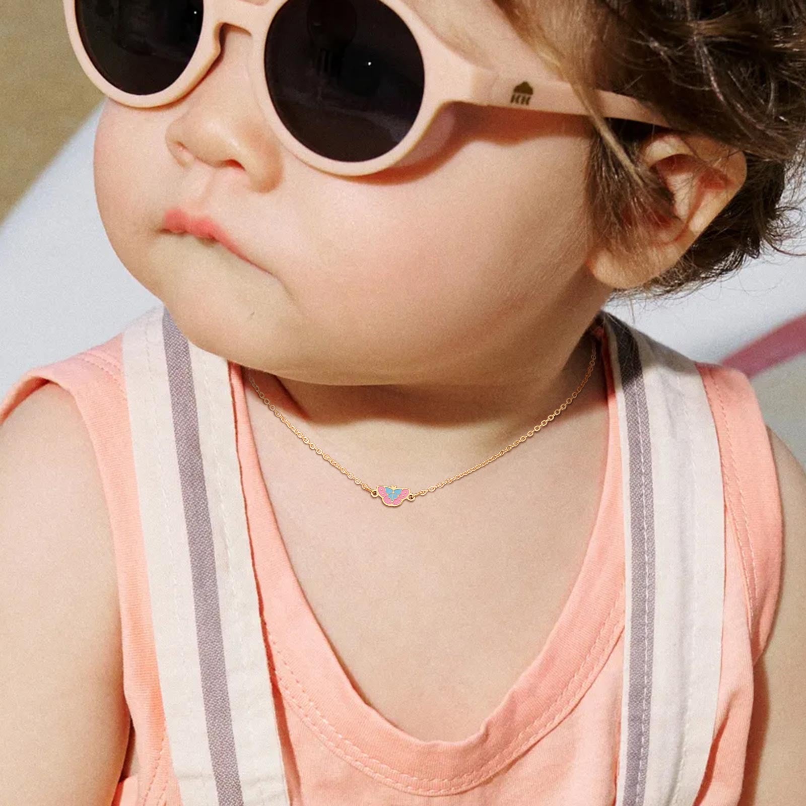 Kids Gold Charm Necklace Collection — 4 Styles