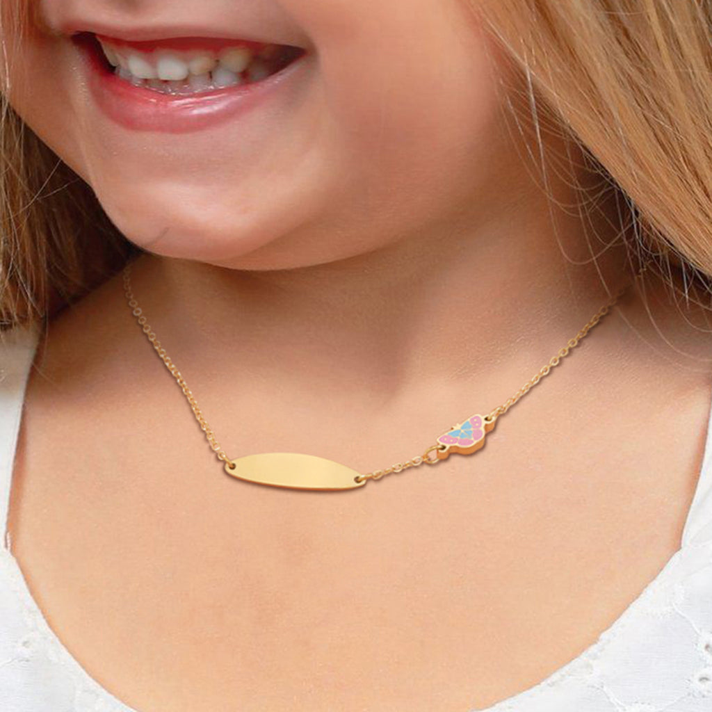 Kids Gold Charm Necklace Collection — 4 Styles