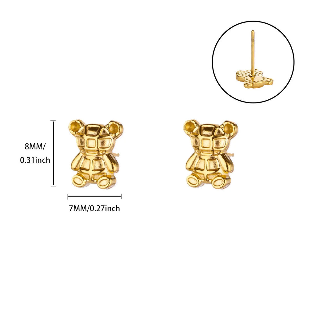 Gold Teddy Bear Jewelry Collection — 6 Styles. Kids collection